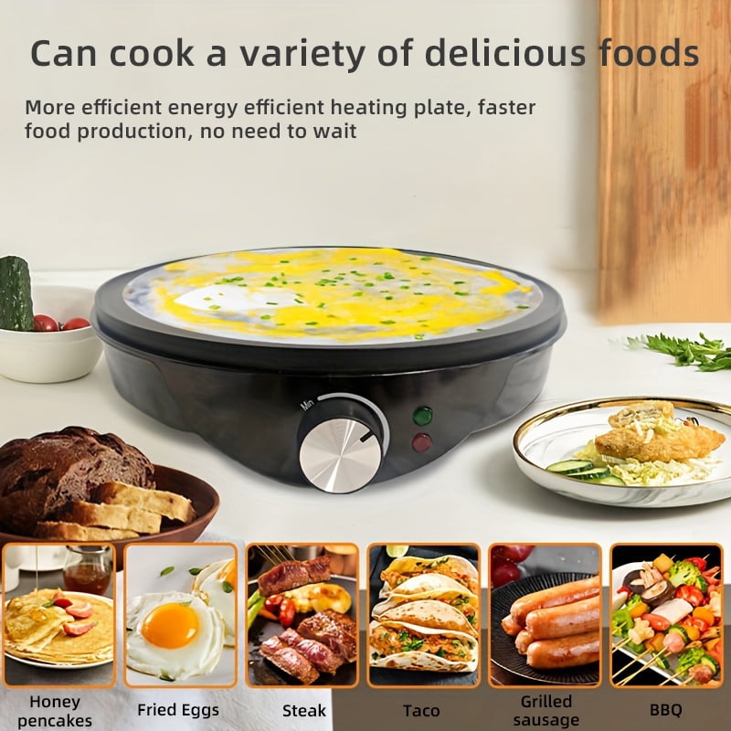 Electric pancake maker, frying pan and pancake maker, single-sided pan ...