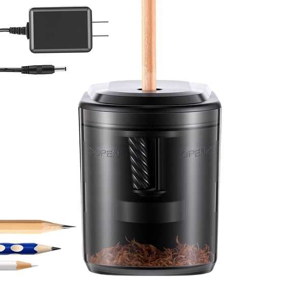 Heavy Duty Electric Pencil Sharpener, Small Automatic Colored Pencils Sharpener with Spiral Blades for Office, Art & Drawing, Father's Day Gift
