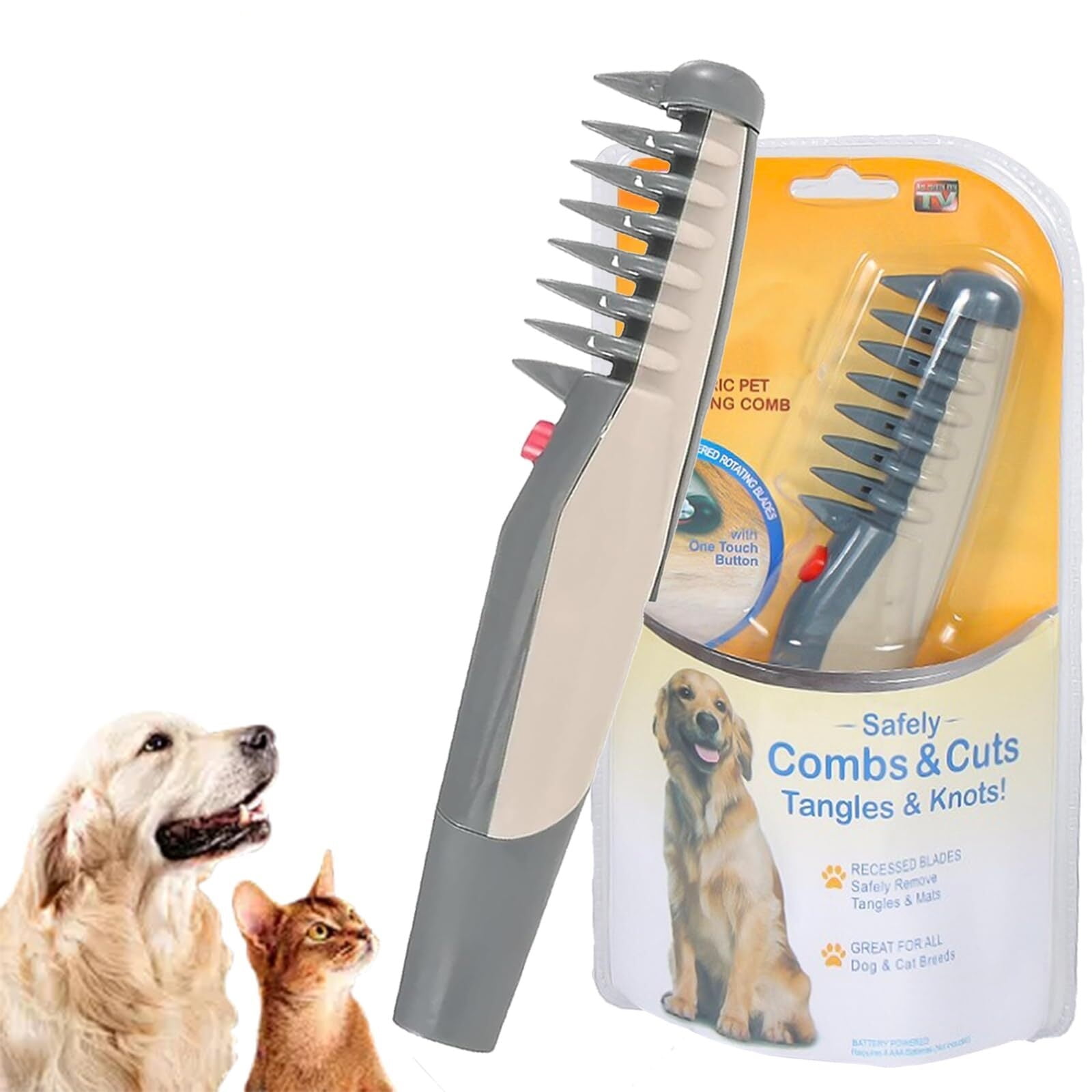 Electric pet shaving comb , Comb for Dogs Cats, 2 In 1 Electric Pet ...