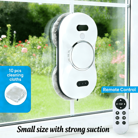 Electric remote-controlled household high-rise window cleaner