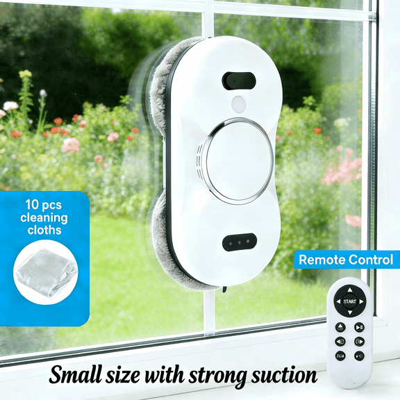 Electric remote-controlled household high-rise window cleaner