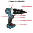 thumbnail image 1 of Electric riveting machine,Tool With Riveter With Riveter Heads Rivet Kit Riveter Tool Rivet Rivet Buzhi Cousopo Riveter Tool Rivet Huiop, 1 of 6