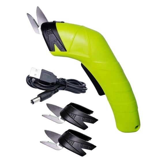 Electric s Fabric Cutter Fabric s Handheld Tailor  Cutting Tool for Scrapbook, Dressmaking, Crafts Project, Artists Alloy 3 Head