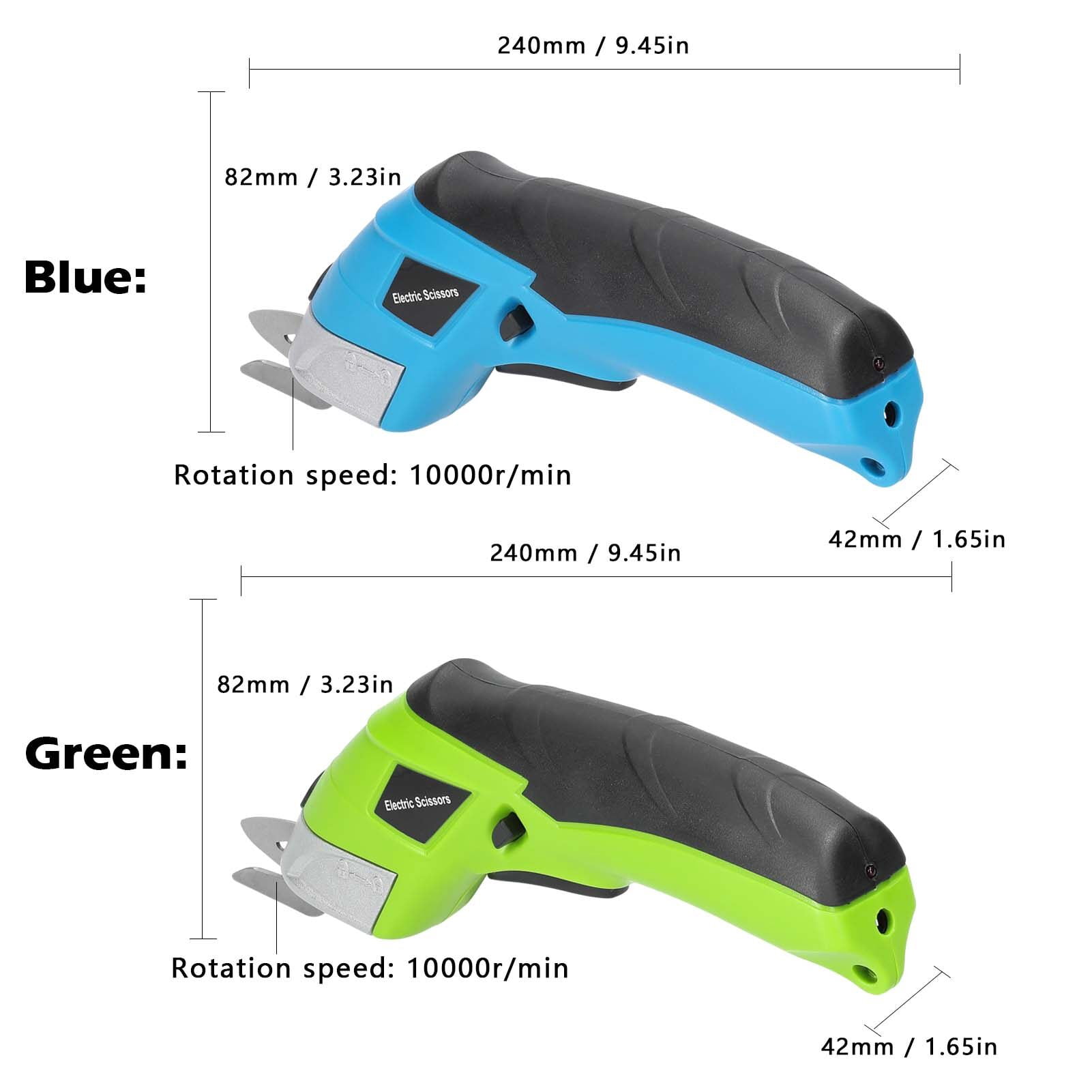 Electric scissors,Cutter Brush Motor Cloth Cutter Brush Mewmewcat Handheld Cloth Cutter Portable Fabric Leather Fabric Leather Flakes Scissors With Two Cutter Fabric Scissors Tuyya Qisuo