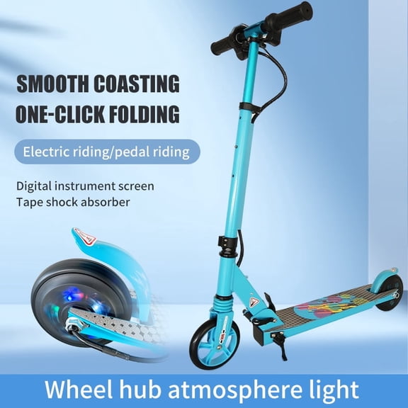 OTHER Electric Scooter Foldable Self Balancing Adult Black One-Click Folding Ambient Light Wheels 1 Pack