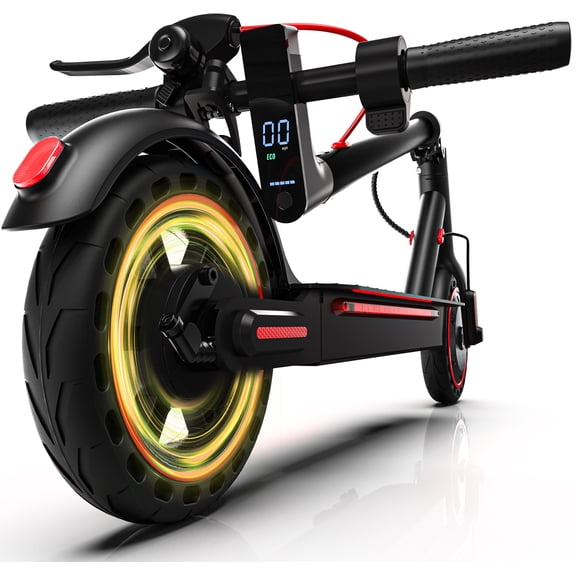 Electric scooters for adults, 550W Motor up to 19Mph & 19Miles, Foldable E-Scooter w/Side Light & App