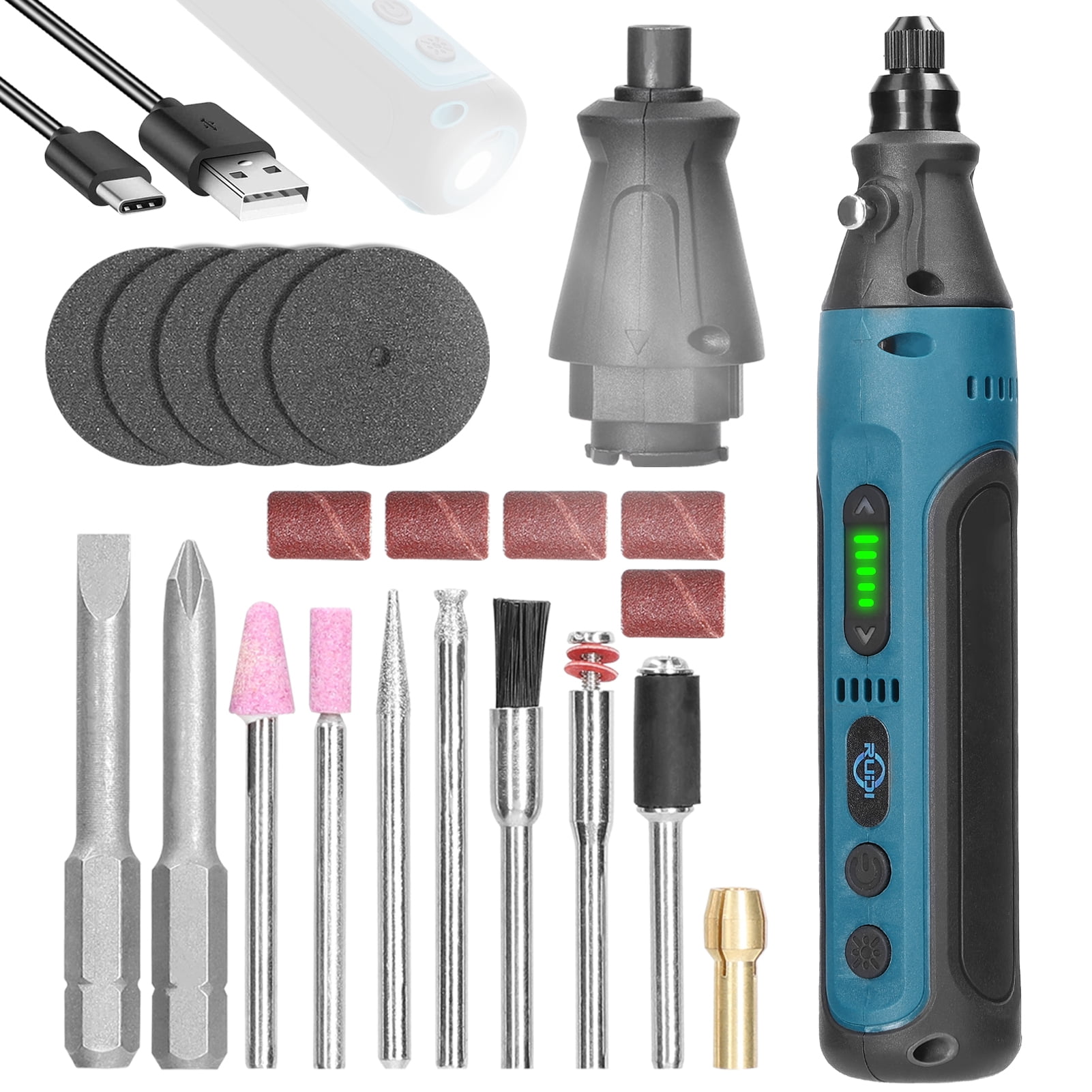 Electric screwdriver,2in1 Pen Driver Set Type-c Kit With Led Driver Set ...
