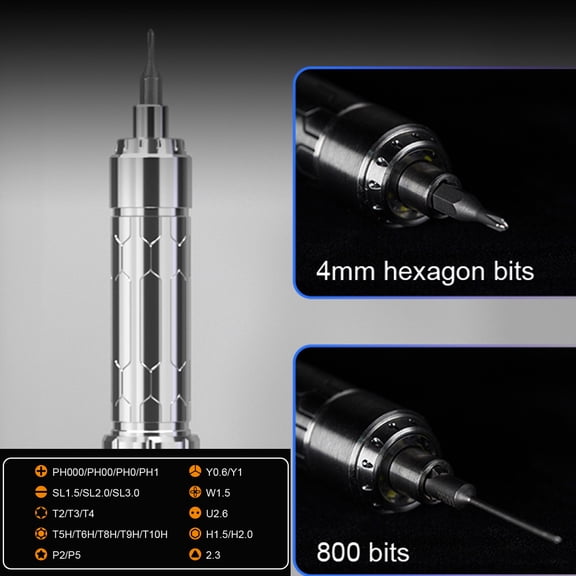 Electric screwdriver,Portable Oled Display Es15s Handheld With Led Utility Handheld Portable Led Utility Computers Wotao Buzhi Mobile Tool 24pcs Computers Mobile Tool