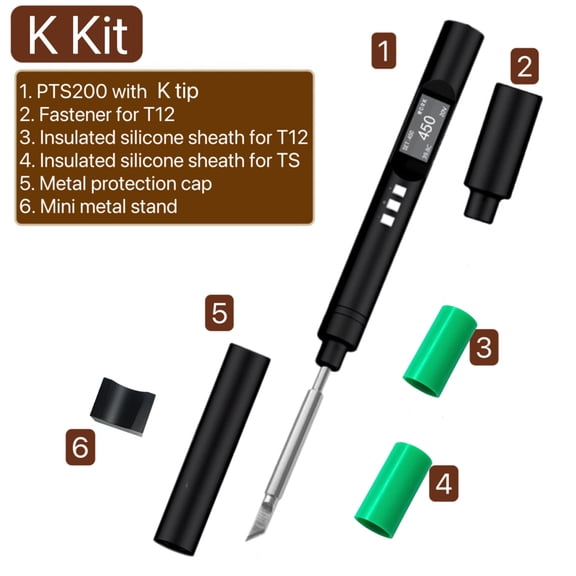 Electric soldering iron table,Support Pd2.0/3.0 Oled Display Type-c Support 100w Pen Open Source 100w 0.96inch Iron Table Function - Ideal 0.96inch Oled Protocol With Auto Iron Esp32 Max 100w