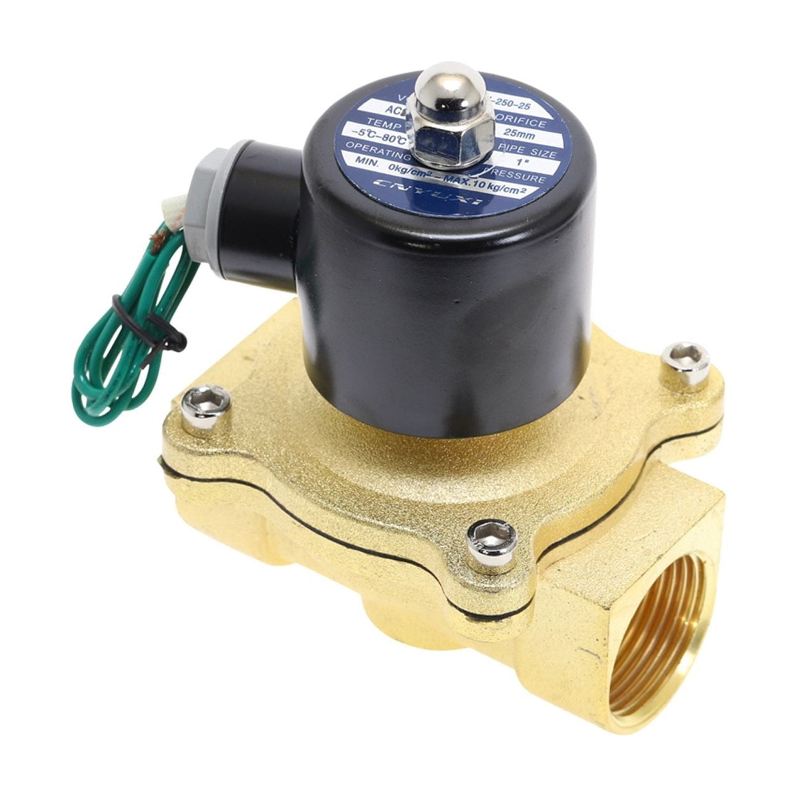 Electric solenoid valve 2W Pneumatic Valve NC for Oil / Water 1/8 '' 1/