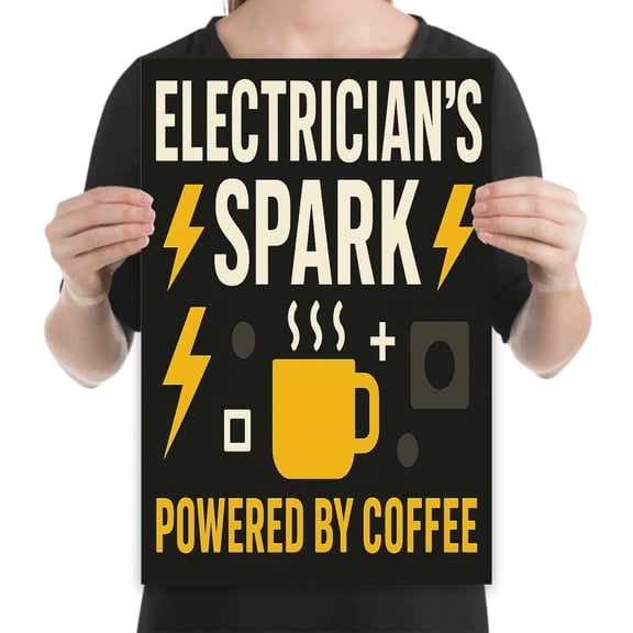 Electric Spark Art Poster - Wall Decor for Engineers Gift