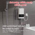 Electric water heater,Wallmounted Led Tankless Kitchen Heater 3000w