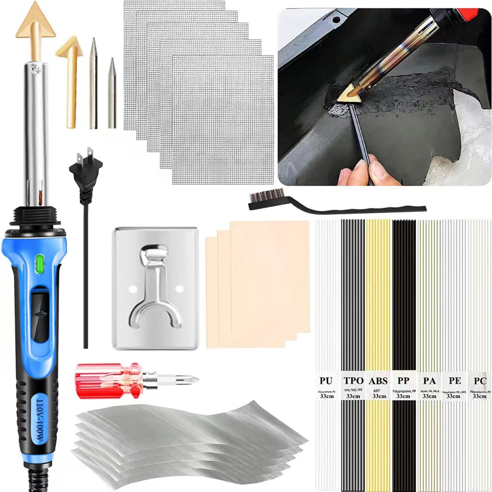 Electric welding station,100w Kit Welder Iron Rework Station Temperature Iron Station Heat Iron Rework 3-speed Temperature Dsfen Kit Diy Dazzduo Station Station Tool 100w Rework Papapi