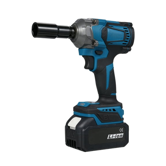 Electric wrench,700n.m Torque Tool 6700 Rpm 1/2 With Motor 6700 Maintenance Maintenance Torque Tool With Wrench 1200w 700n.m 2pcs 20v 2600mah Battery Drive 2pcs 20v 2600mah  plug