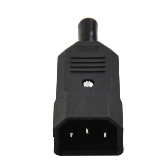 Electrical AC Outlet 3 Female/Male Inlet Connector 3 Pin Socket Mount