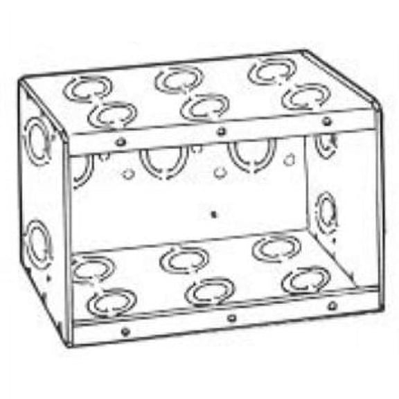 Electrical Box, Masonry, 67.3 Cu in, 3 Gang