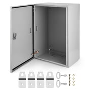 Electrical Enclosure, NEMA 4 Outdoor Enclosure, IP66 Waterproof & Dustproof Cold-Rolled Carbon Steel Hinged Junction Box for Outdoor Indoor Use