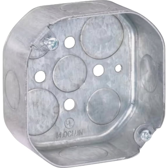 RACO Octagon Electrical Box - 4 in. x 4 in. Silver