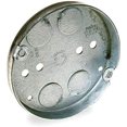 thumbnail image 1 of RACO Round Ceiling Fan Box Electrical Ceiling Pan Box - 2 Gang - 4" Silver, 1 of 1