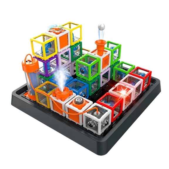 Electrical Circuit Construction Set with Open-Framed Modular Pieces