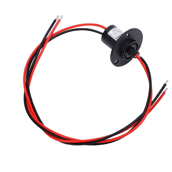 Electrical Conductive Slip Ring, 20A 250RPM 2-Wire 360-Degree Rotating Connector, 22mm Diameter