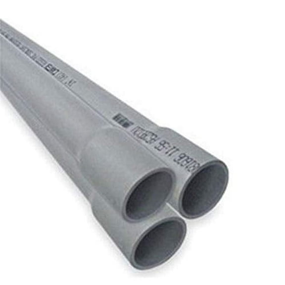 Electrical Conduit Schedule 40 Pipe 2 PCS X 5FT / PVC / 2"