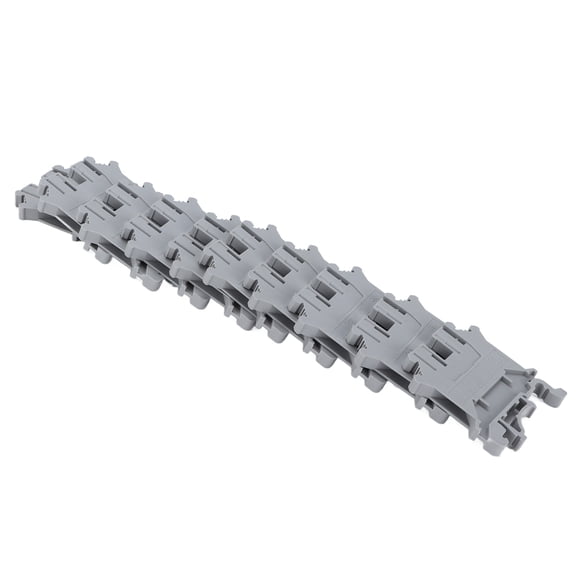 Electrical Connection Terminals, 800V 32A, DIN Rail, Copper, Galvanized, 100 Pack