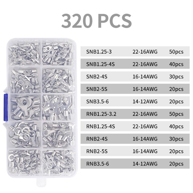 Electrical Connectors U Shaped O Shaped Wire Terminals 0.54MM Lugs