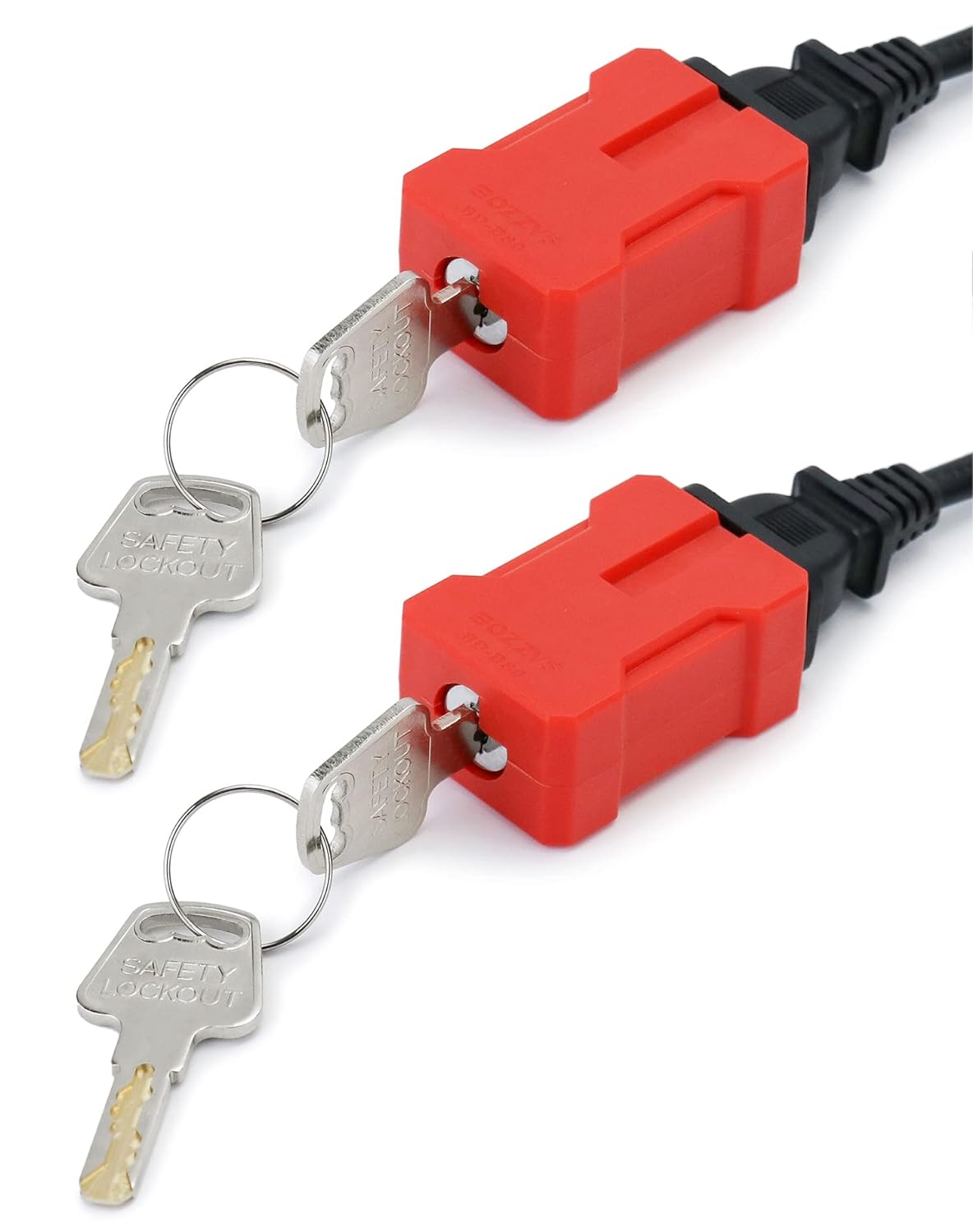 Medium Plug Lock Electrical Cord Plug Lockout Device for Electrical Cord, 2 Pack Plug ...