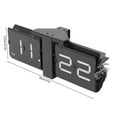 Electrical Digital Flip Clock Gray Flipping Out Wall and Tabletop Flip