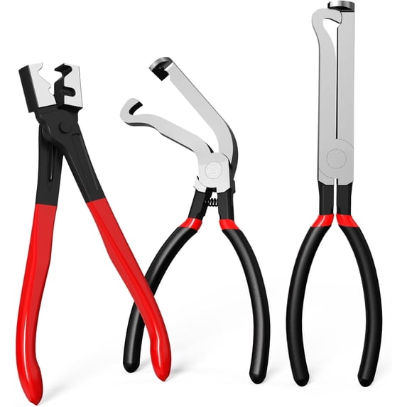 Electrical Disconnect Pliers 3-Pack Professional Set - Automotive Connector & Fuel Line Clip Remover Tools for Cars, Trucks Repair with Rapid Disconnector, Multi-Use Kit