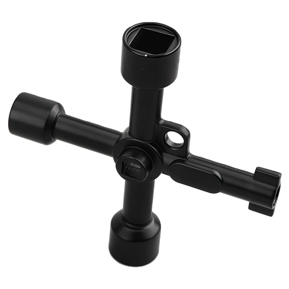 Electrical Elevator Cabinet Wrench Key Multifunctional 4 Way Triangle Key Tool Professional Portable