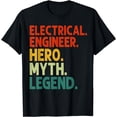 thumbnail image 1 of Electrical Engineer Hero Myth Legend Vintage Electrical T-Shirt, 1 of 4
