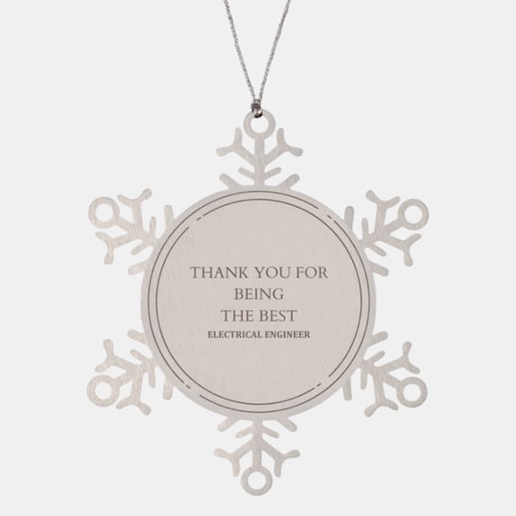 Electrical Engineer Snowflake Ornament - Perfect Gift for the Best Engineer in Your Life