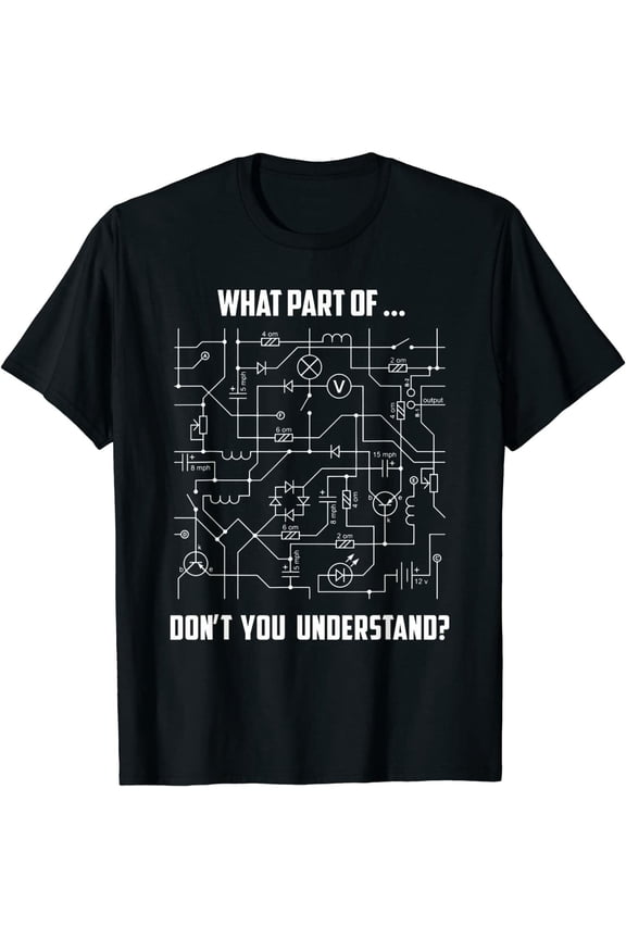 Electrical Engineering Circuit Schematic Electrical Engineer Science Math T-Shirt