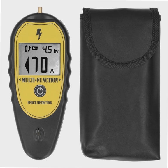 Electrical Fence Voltage Tester 15Kv LCD Screen Fence Tester Portable Electrical Fence Voltage Tester, Fault Finder Voltage Meter for Livestock Farms