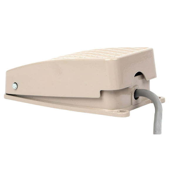 Electrical Foot Pedal Momentary Controller Switches Heavy Duty Antiskid Aluminum for Automation Factory and Workshop Use