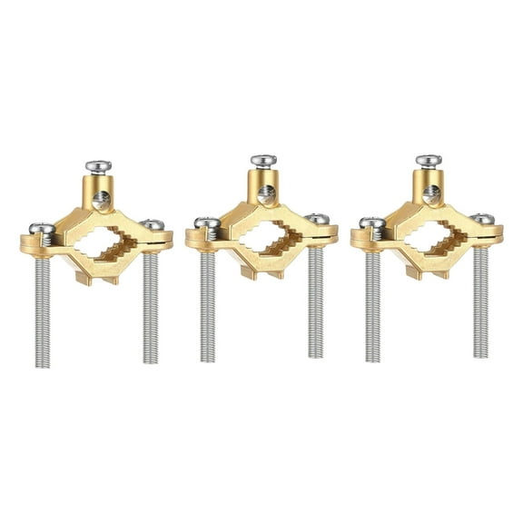 Electrical Grounding Clamps Industrial Grades Brasses Clamps with Fastening Screws for Secure Pipe Bonding