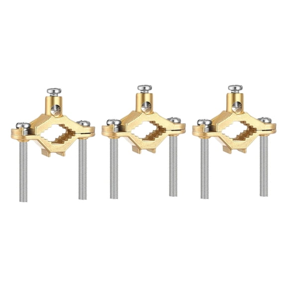Electrical Grounding Clamps Industrial Grades Brasses Clamps with Fastening Screws for Secure Pipe Bonding