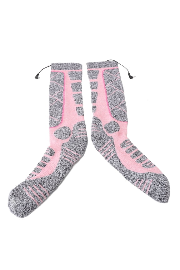 Electrical Heated High Socks for Elderly, Battery-Powered Warming Comfort, Winter Essential for Cold Feet
