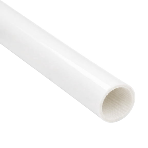 Electrical Insulation Cable Sleeve - Silicone Coated Fiberglass - 1" ID - 25' FT - White