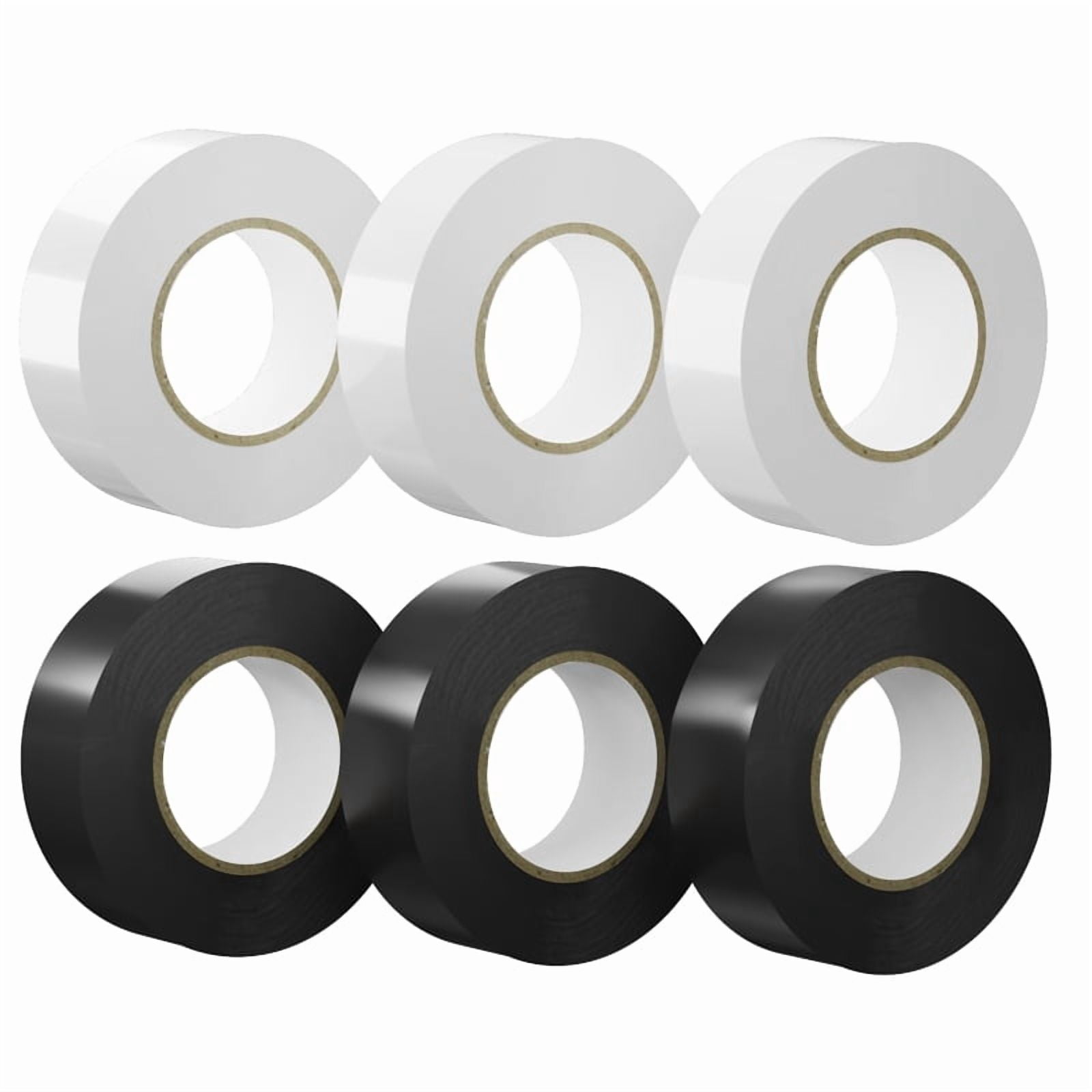 Electrical Insulation Tape 33ft Waterproof Strong Adhesive Vinyl Electrical Tape for Wire Wrapping and Cable Protection 1/3/6 Rolls