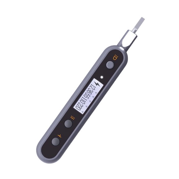 Electrical Line Checker Pen with Digital Screen, 12V-220V Voltage Review, Breakpoint Search, and LED Light for Routine Household Use