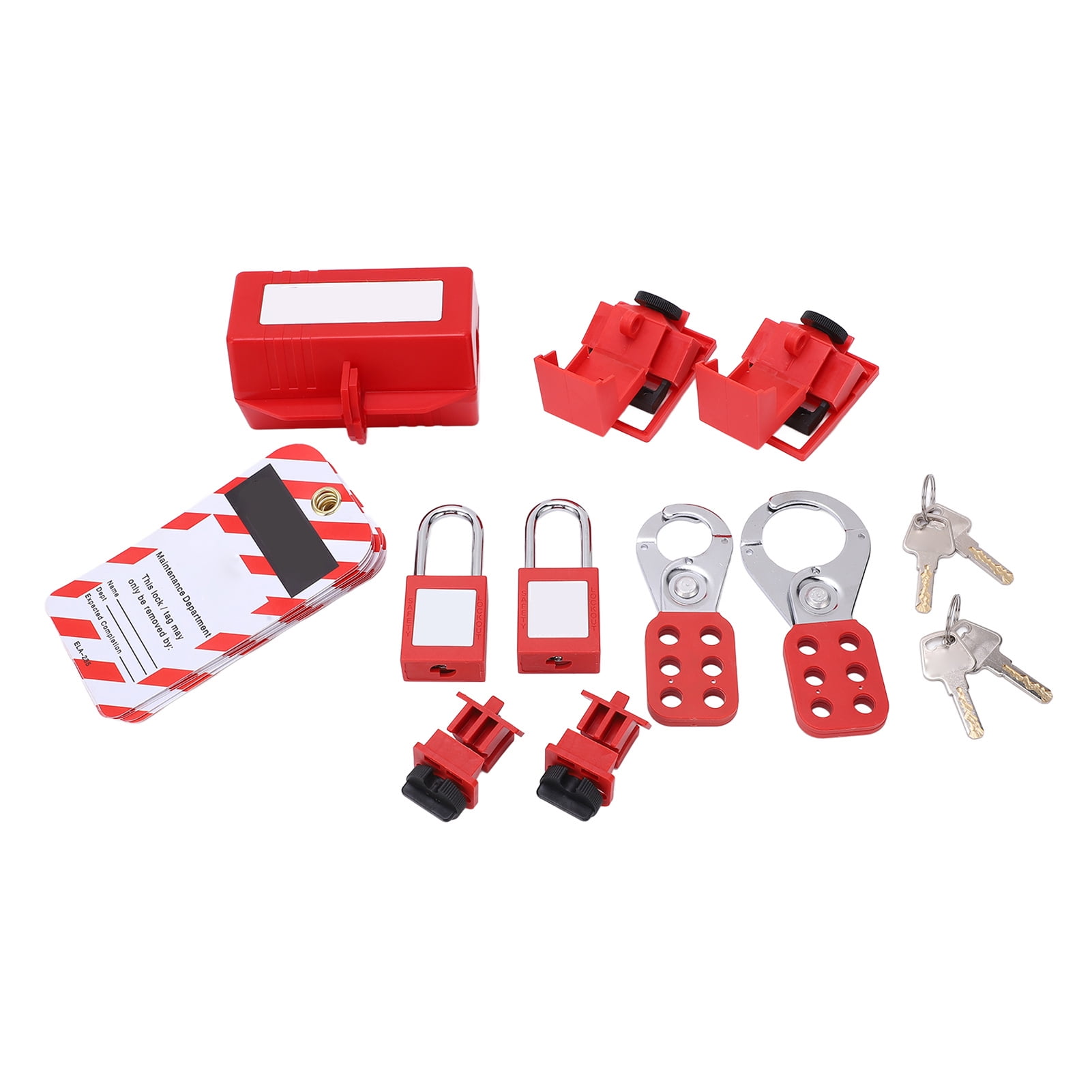 Electrical Lockout Tagout Kit, Professional Padlocks Set With Circuit