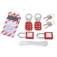 Electrical Lockout Tagout Kit Tag Hasp Safety Padlock Set Rustproof For bikes-heritage-bikes-girl-bikes-accessories-sports-leisure
