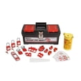 thumbnail image 1 of Electrical Lockout Tagout Kit with Nylon Safety Lockout Padlocks in Toolbox, 1 of 1