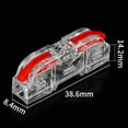 thumbnail image 1 of Electrical Mini Push-in Terminal Blocks Small Wiring Connector Wire Connector Fast Connector Quick Terminal Block Compact Splice Electrical Connectors RED, 1 of 8