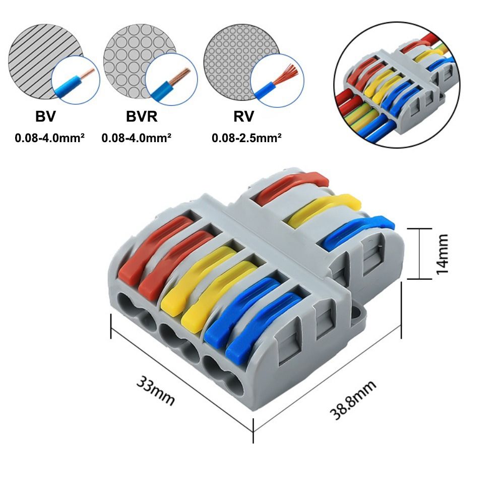Electrical Mini Small Wiring Connector Universal Compact Compact Splice ...