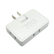 Projectpak 3 Outlet Grounded Wall Tap Splitter, 180° Rotating Plug ...