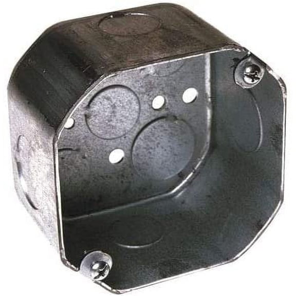 RACO Electrical Octagon Box 2 Gang - 21.5 Cu. In, Silver